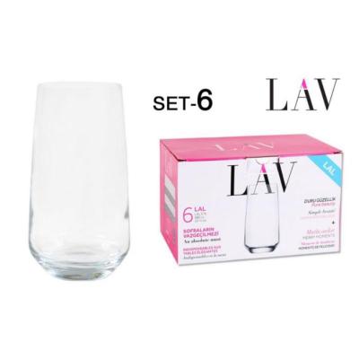 SET 6 VASOS ALTO 480CC LAL
