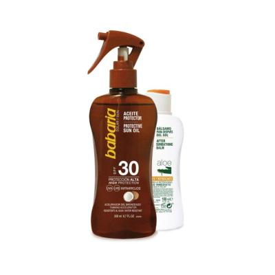 BABARIA BRONC. ACEITE F-30 200 ML COCO SPRAY +AFTER SUN 100 ML