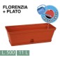 JARDINRA + PLATO FLORENCIA 50CM. 11 L. / TERRACOTA