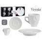 JGO 6 TAZAS Y SOPORTE 90 ML BLANCO