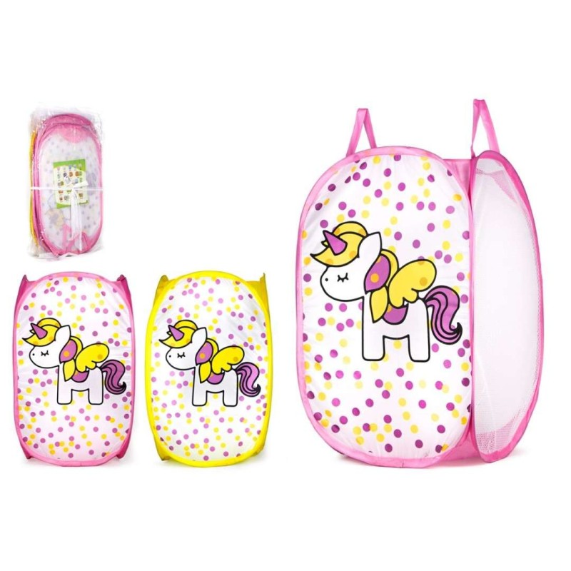 CESTA ROPA UNICORNIO NYLON SURTIDO