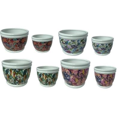 JGO 2 MACETAS 2 DEC 23*23*16/18*18*13 CM