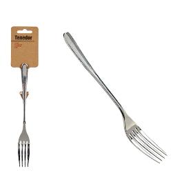 TENEDOR ACERO MANGO ANCHO