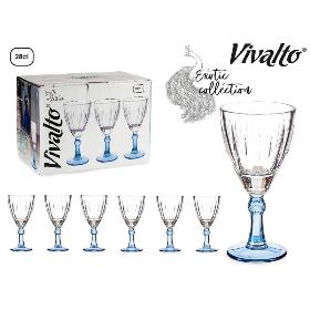 COPA VINO COLOR AZUL 275 ML