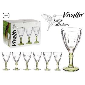 COPA VINO COLOR VERDE 275 ML