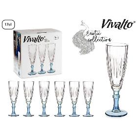 COPA CAVA COLOR AZUL 170 ML
