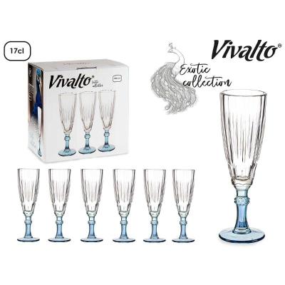 COPA CAVA COLOR AZUL 170 ML