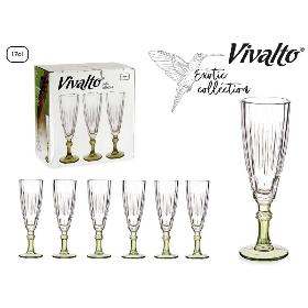 COPA CAVA COLOR VERDE 170 ML