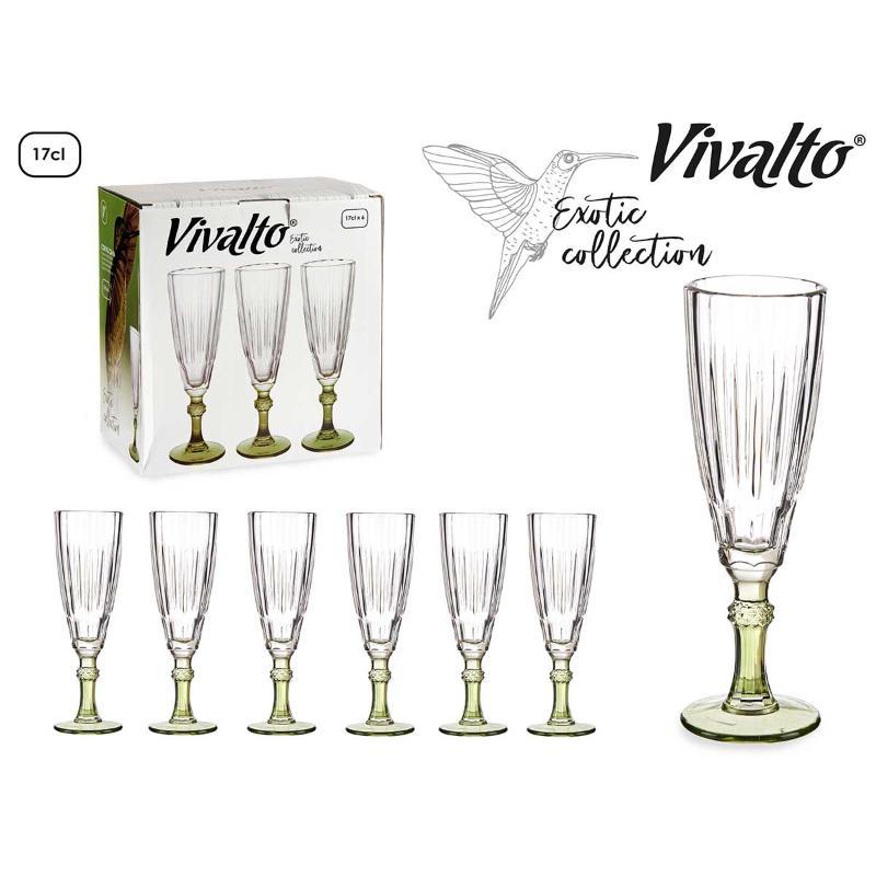 COPA CAVA COLOR VERDE 170 ML