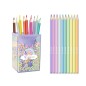 RAINBOW CUBILETE GLITTER CON 10 LAPICES