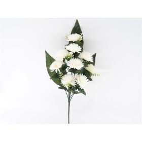 CONJUNTO CRISANTEMOS MUM X9-53 CM BLANCO