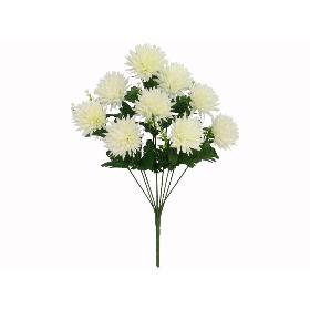 RAMO CRISANTEMO-MUM X9-45 CM BLANCO