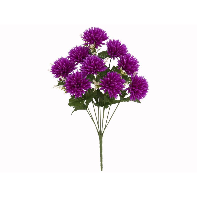 RAMO CRISANTEMO-MUM X9-45 CM VIOLETA