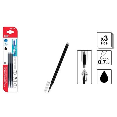 RECAMBIO PARA BOLIGRAFO BORRABLE NEGRO 3 UDS