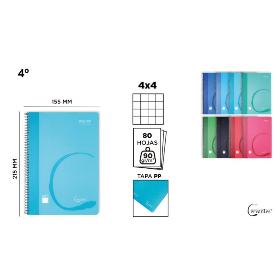 CUADERNO ESP 4º 80H 90GR CUADRICULA
