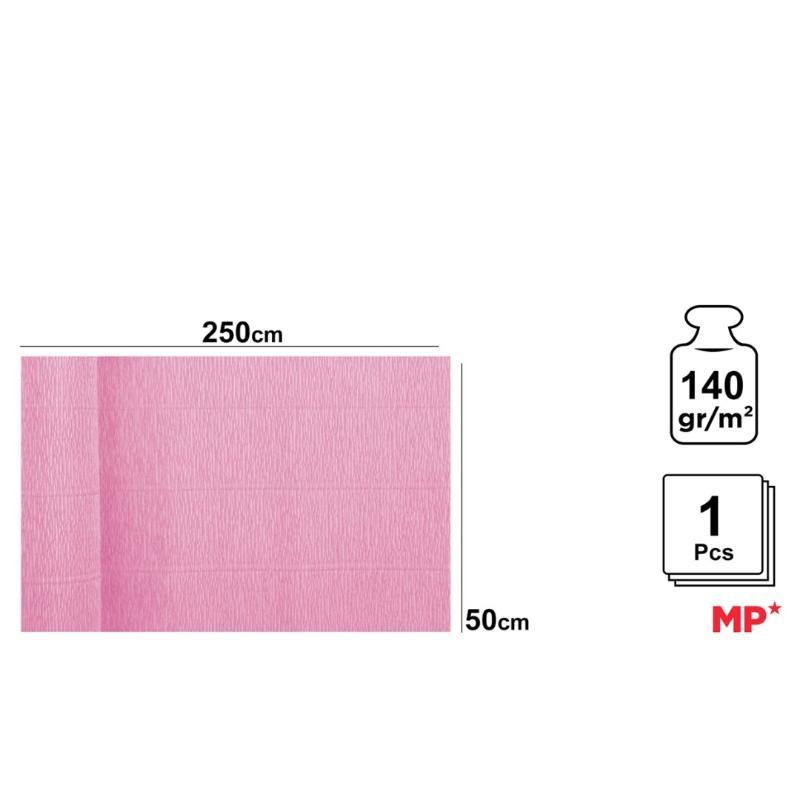 PAPEL CREPE FLORIST 140G.50*250 CM ROSA
