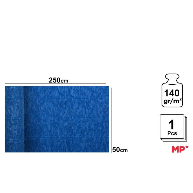 PAPEL CREPE FLORIST 140G.50*250 CM AZUL