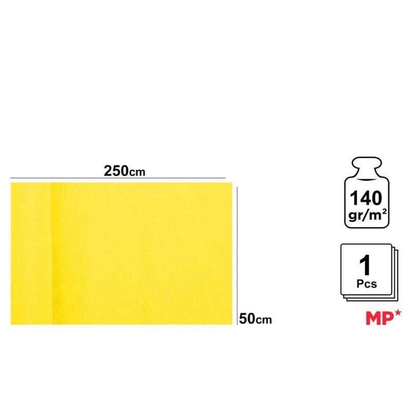PAPEL CREPE FLORIST 140G.50*250 CM AMARILLO