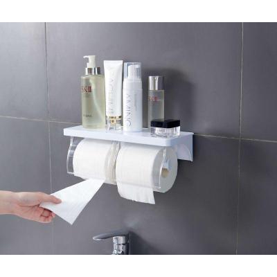 PORTAROLLOS PVC 32*11*11 CM C/VENTOSA