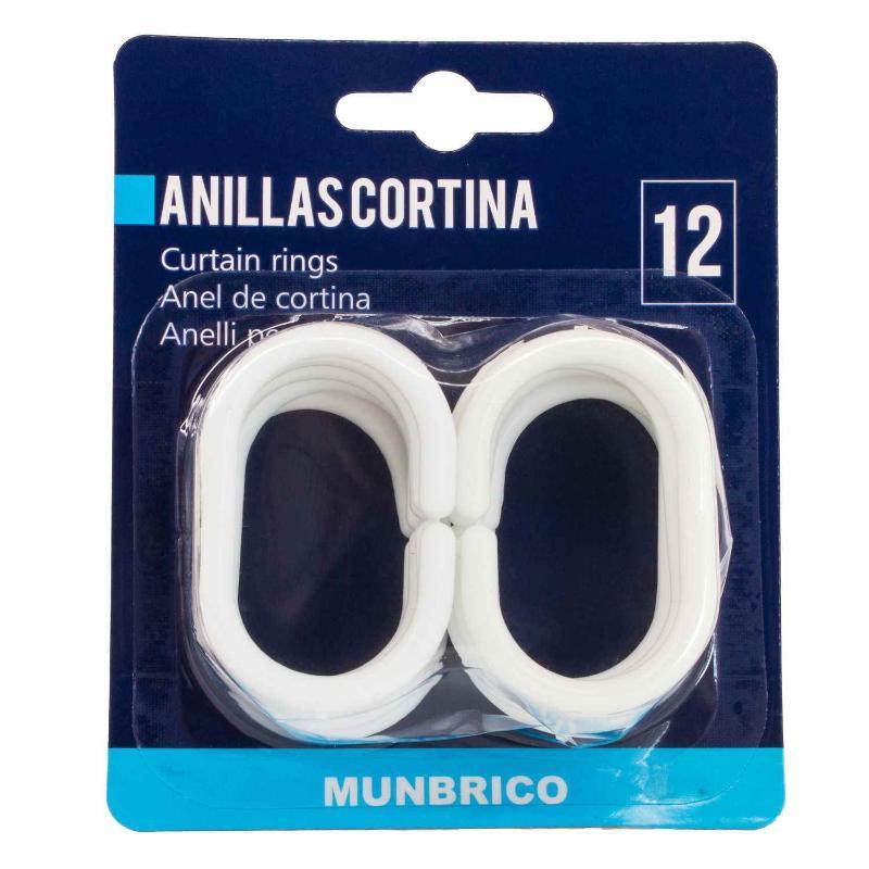 ANILLA CORTINA BAÑO 12 UDS
