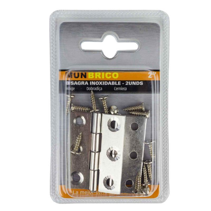 BISAGRA 2 PU INOXIDABLE 2 UDS