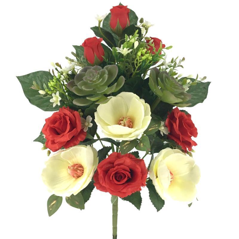 PALMA MAGNOLIA ROSAS ROJO