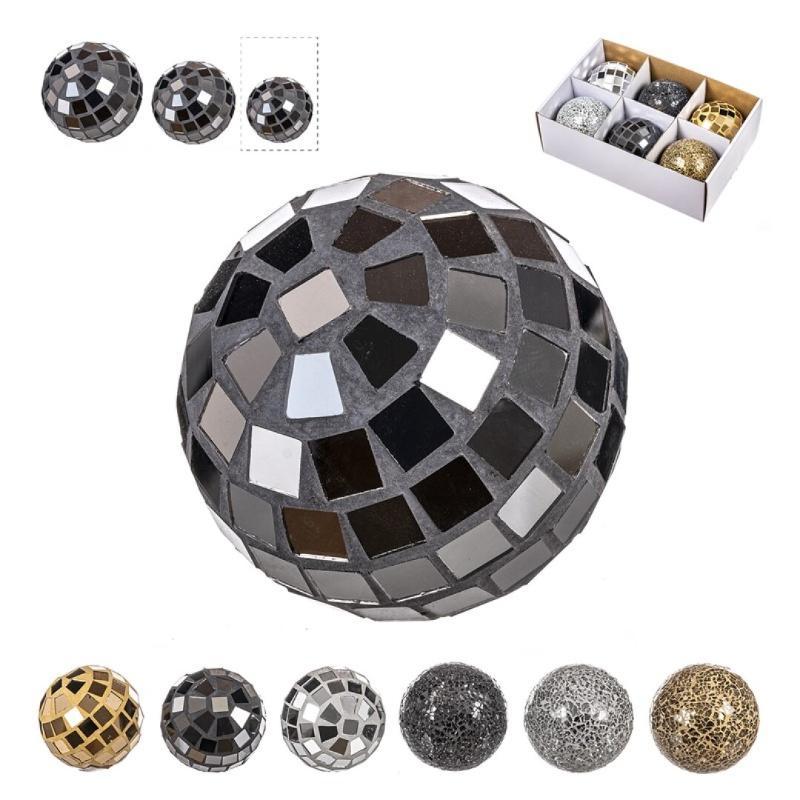 BOLA MOSAICO GLAM PEQUEÑA 6 CM SURT