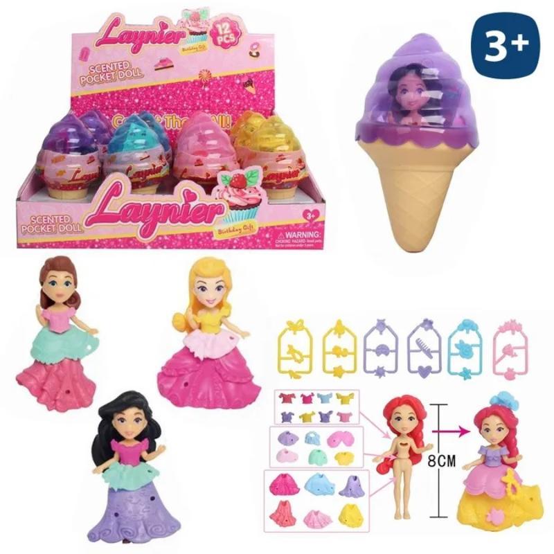 MINI MUÑECA PRINCESAS 4/C 8 CM
