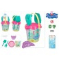 PEPPA PIG- SET CUBO PLAYA D18 CM C/PALA+RASTRILLO+CEDAZO