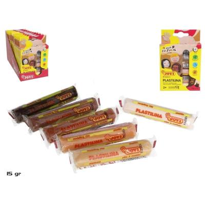 PLASTILINA ESTUCHE 6 BARRAS 15G MULTICULTURAL