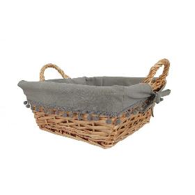 BANDEJA MIMBRE CUAD 30X30X12 CM