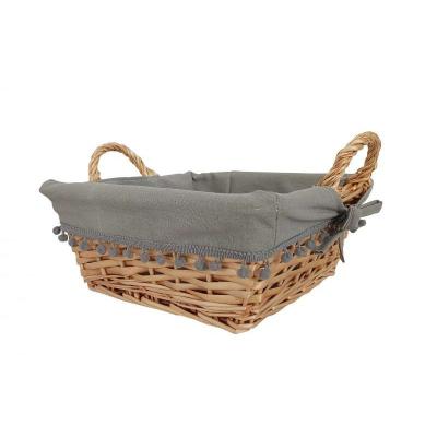 BANDEJA MIMBRE CUAD 30X30X12 CM