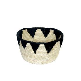 CESTO CUERDA NEGRO 30*16 CM