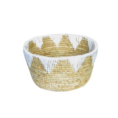 CESTO CUERDA BLANCO 30*16 CM