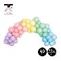 SET ARCO GLOBOS LATEX PASTEL SURT 40 UDS 1.5