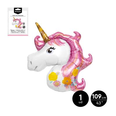 GLOBO POLIAMIDA UNICORNIO APTO HELIO 109 CM