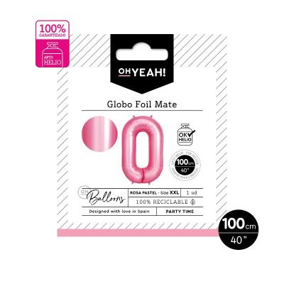 GLOBO POLIAMIDA HELIO Nº 0 ROSA PASTEL 1 UDS