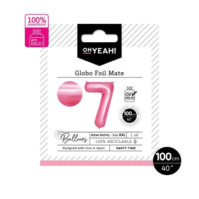 GLOBO POLIAMIDA HELIO Nº 7 ROSA PASTEL 1 UDS