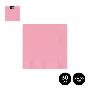 SERVILLETA 2 CAPAS ROSA PASTEL 33X33 CM 30 UDS