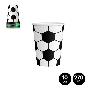 VASO DE CARTON FUTBOL  270 CC 10 UDS