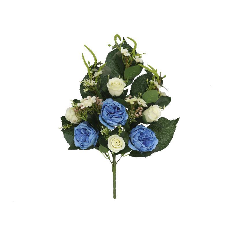 CONJUNTO ROSA INGLESA X12-56 CM AZUL