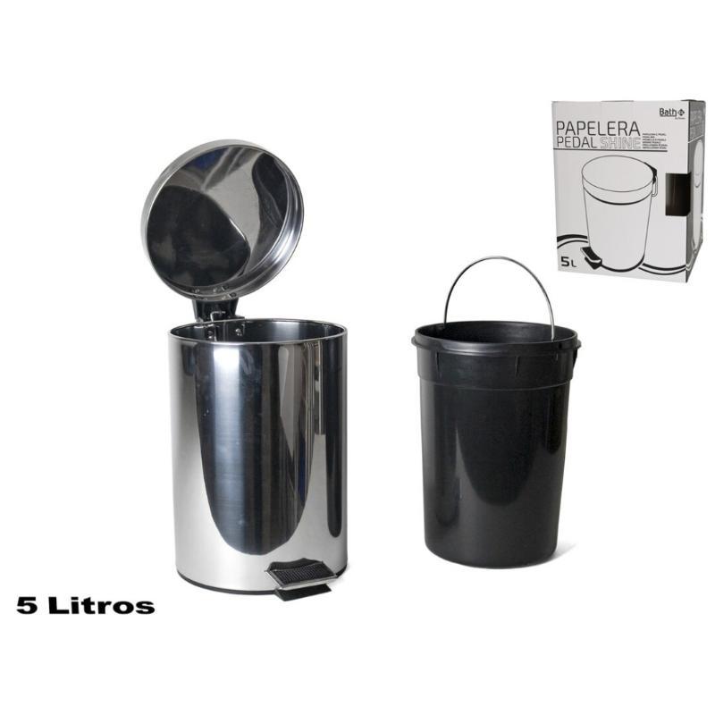 PAPELERA PEDAL 5L SHINE