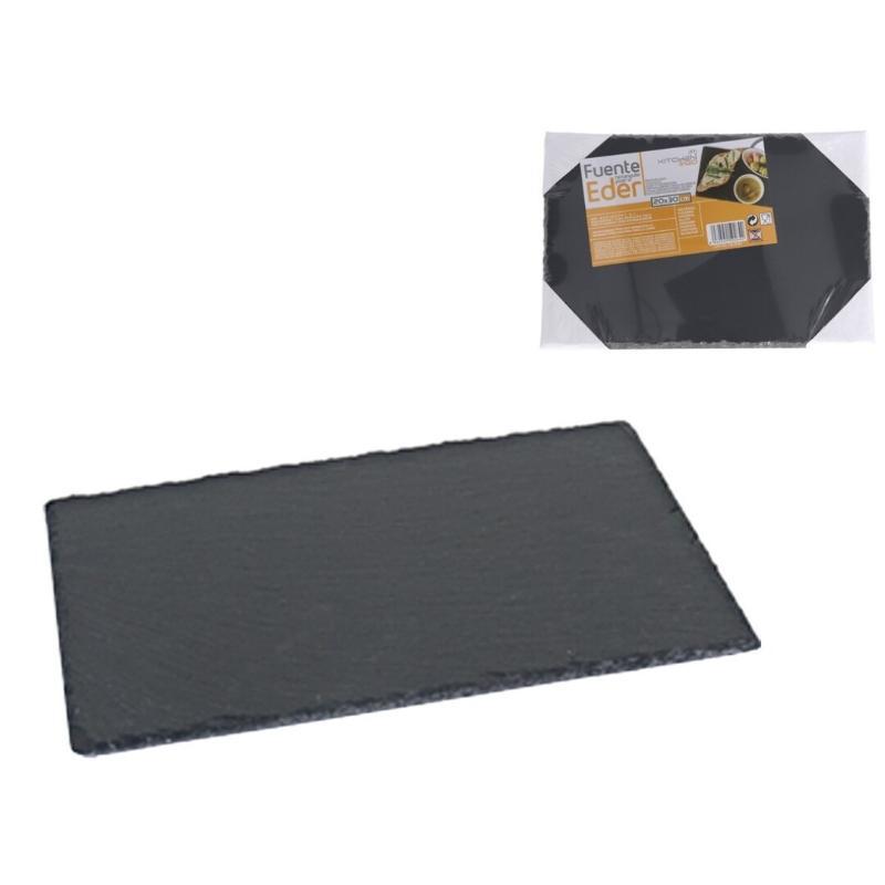 FUENTE EDER RECTANGULAR PIZARRA 20X30 CM