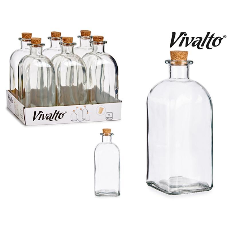 FRASCA VIDRIO 1 LTR TAPON CORCHO
