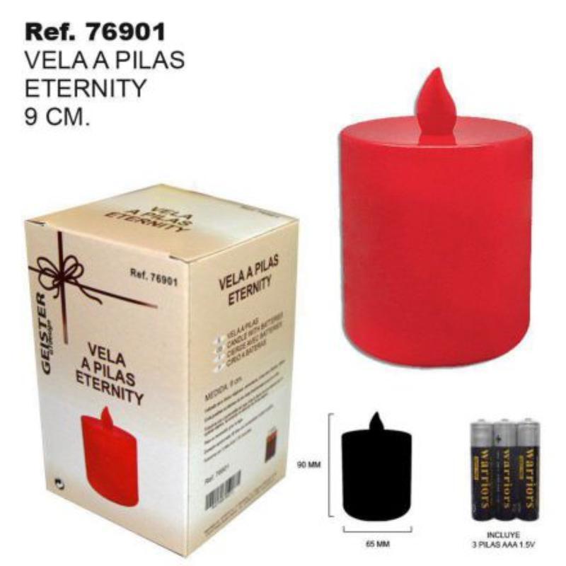 VELA A PILAS ETERNITY 6.5X9 CM