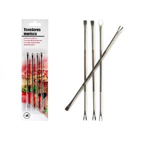 SET 4 TENEDORES PARA CRUSTACEOS
