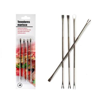 SET 4 TENEDORES PARA CRUSTACEOS