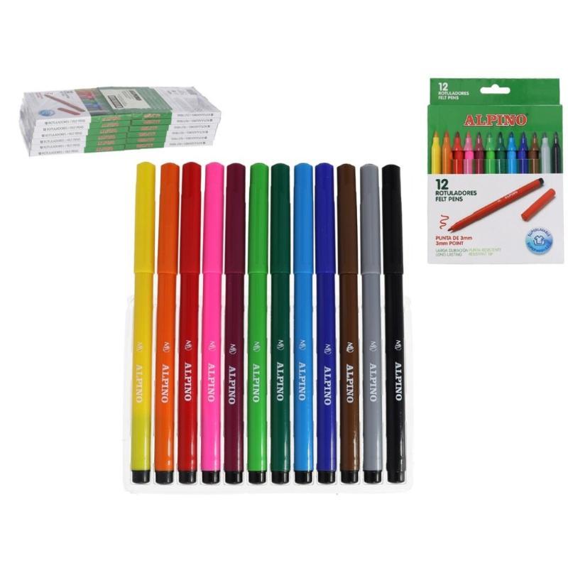 ROTULADOR ESTANDART ESTUCHE 12 UDS ALPINO
