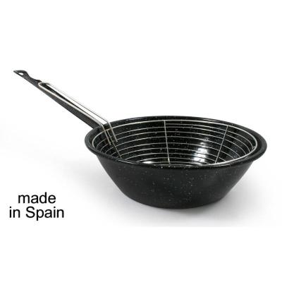 SARTEN HONDA C/CESTILLO 24CM. JASPEADA