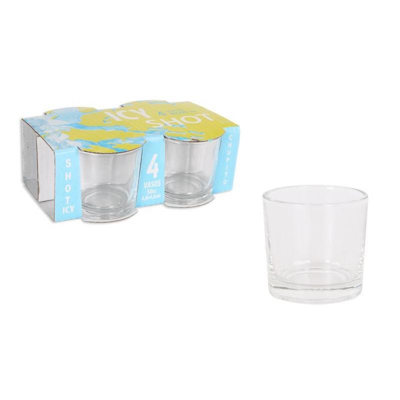 SET 4 VASOS CHUPITO 50 CC SHOT ICY